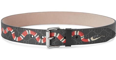 buy gucci king snake leather belt for cheap|authentic gucci belt men.